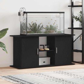 Soporte para acuario de madera de roble negro 121x41x58 cm en Soportes para acuarios | Comprar online en Foru.es