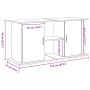 Soporte para acuario de madera de roble negro 121x41x58 cm en Soportes para acuarios | Comprar online en Foru.es