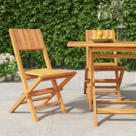 Sillas de jardín plegables 2 uds madera maciza teca 47x61x90cm de vidaXL, Sillas de jardín - Ref: Foro24-362759, Precio: 139,...