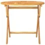 Mesa de jardín plegable madera de teca maciza 85x76 cm de vidaXL, Mesas de jardín - Ref: Foro24-44689, Precio: 141,76 €, Desc...