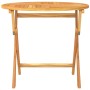 Mesa de jardín plegable madera de teca maciza 85x76 cm de vidaXL, Mesas de jardín - Ref: Foro24-44689, Precio: 143,92 €, Desc...