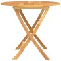 Mesa de jardín plegable madera de teca maciza 85x76 cm de vidaXL, Mesas de jardín - Ref: Foro24-44689, Precio: 143,92 €, Desc...