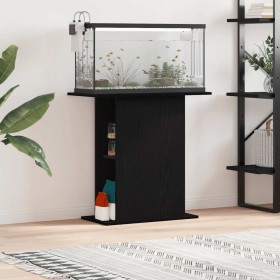 Soporte para acuario de roble negro 75x36x72,5 cm de madera de ingeniería en Soportes para acuarios | Comprar online en Foru.es