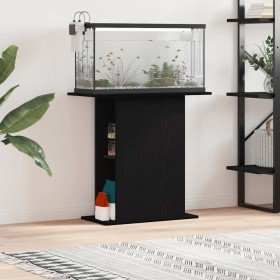 Soporte para acuario de roble negro 75x36x72,5 cm de madera de ingeniería en Soportes para acuarios | Comprar online en Foru.es