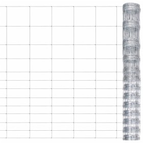 Valla de jardín de acero galvanizado plateado 50x1,5 m de vidaXL, Paneles de vallas - Ref: Foro24-149515, Precio: 130,64 €, D...