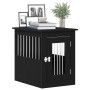 Mueble para jaula de perro de roble negro, 45 x 62 x 59 cm, madera de ingeniería en Casetas para perros | Comprar online en Foru