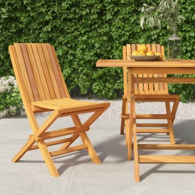 Sillas de jardín plegables 2 uds madera maciza teca 47x47x89cm de vidaXL, Sillas de jardín - Ref: Foro24-362757, Precio: 173,...