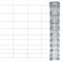Valla de jardín de acero galvanizado plateado 50x1,2 m de vidaXL, Paneles de vallas - Ref: Foro24-149501, Precio: 104,00 €, D...