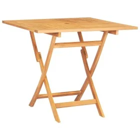 Mesa de jardín plegable madera de teca maciza 85x85x76 cm de vidaXL, Mesas de jardín - Ref: Foro24-47419, Precio: 108,50 €, D...