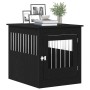 Mueble para jaula de perro roble negro 64,5x80x71 cm madera de ingeniería en Casetas para perros | Comprar online en Foru.es