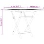 Mesa de jardín plegable madera de teca maciza 85x85x76 cm de vidaXL, Mesas de jardín - Ref: Foro24-47419, Precio: 118,74 €, D...