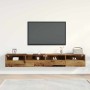 Mueble de TV Montado en la Pared 2 pcs Madera Vieja en Muebles TV | Comprar online en Foru.es