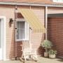 Toldo manual retráctil amarillo y azul a rayas 100 cm en Toldos | Comprar online en Foru.es