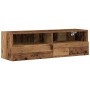 Mueble de TV Montado en la Pared 2 pcs Madera Vieja en Muebles TV | Comprar online en Foru.es
