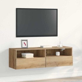 Mueble de TV Montado en la Pared Roble artisan 100 x 30 x 30 cm en Muebles TV | Comprar online en Foru.es