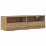 Mueble de TV Montado en la Pared Roble artisan 100 x 30 x 30 cm en Muebles TV | Comprar online en Foru.es