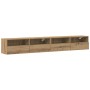 Mueble de TV Montado en la Pared 2 pcs Roble artisan en Muebles TV | Comprar online en Foru.es