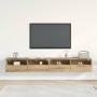 Mueble de TV Montado en la Pared 2 pcs Roble artisan en Muebles TV | Comprar online en Foru.es