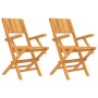 Sillas de jardín plegables 2 uds madera maciza teca 55x61x90 cm de vidaXL, Sillas de jardín - Ref: Foro24-362760, Precio: 155...