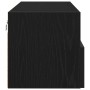 Mueble de TV Montado en la Pared Roble Negro 100 x 30 x 30 cm en Muebles TV | Comprar online en Foru.es