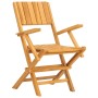 Sillas de jardín plegables 2 uds madera maciza teca 55x61x90 cm de vidaXL, Sillas de jardín - Ref: Foro24-362760, Precio: 155...