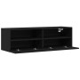 Mueble de TV Montado en la Pared 2 pcs Roble negro en Muebles TV | Comprar online en Foru.es