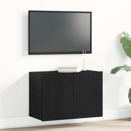 Mueble de TV roble negro 60x30x41 cm madera de ingeniería en Armarios y almacenamiento | Comprar online en Foru.es