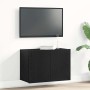 Mueble de TV roble negro 60x30x41 cm madera de ingeniería en Armarios y almacenamiento | Comprar online en Foru.es