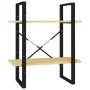 Estantería de 2 niveles madera maciza de pino 60x30x70 cm de vidaXL, Librerías y estanterías - Ref: Foro24-806432, Precio: 34...