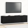 Muebles de TV 2 piezas roble negro 160x30x41 cm madera de ingeniería en Armarios y almacenamiento | Comprar online en Foru.es