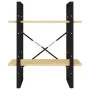 Estantería de 2 niveles madera maciza de pino 60x30x70 cm de vidaXL, Librerías y estanterías - Ref: Foro24-806432, Precio: 34...