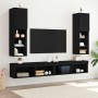 Mueble de TV Montaje en la pared 2 pcs Negro 30,5 x 30 x 102 cm en Armarios y almacenamiento | Comprar online en Foru.es