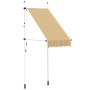 Toldo manual retráctil amarillo y azul a rayas 100 cm en Toldos | Comprar online en Foru.es