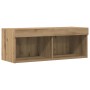 Conjunto de mueble de TV 2 pcs Roble artesanal 80 x 30 x 30 cm en Muebles TV | Comprar online en Foru.es