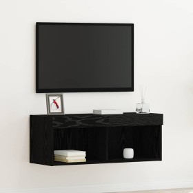 Conjunto de mueble de TV Roble Negro 80 x 30 x 30 cm en Muebles TV | Comprar online en Foru.es