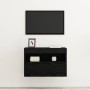 Mueble de TV Montado en la Pared Roble negro 60 x 30 x 40 cm en Muebles TV | Comprar online en Foru.es