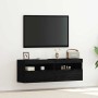 Mueble de TV Montado en la Pared Roble negro 60 x 30 x 40 cm en Muebles TV | Comprar online en Foru.es