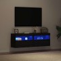 Mueble de TV Montado en la Pared Roble negro 60 x 30 x 40 cm en Muebles TV | Comprar online en Foru.es