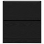 Armario Zapatero con estante Roble Negro 80 x 21 x 87,5 cm en Zapateros y organizadores de calzado | Comprar online en Foru.es