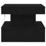 Mesa de centro con luces LED roble negro 50x50x40 cm en Mesas de centro | Comprar online en Foru.es
