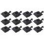 Lámparas solares cuadradas de exterior negras 12 uds LED 12 cm de vidaXL, Iluminación de exterior - Ref: Foro24-277136, Preci...