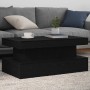 Mesa de centro con luces LED roble negro 90x50x40 cm en Mesas de centro | Comprar online en Foru.es