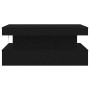 Mesa de centro con luces LED roble negro 90x50x40 cm en Mesas de centro | Comprar online en Foru.es