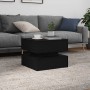 Mesa de centro con luces LED roble negro 50x50x40 cm en Mesas de centro | Comprar online en Foru.es