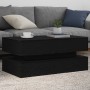 Mesa de centro con luces LED roble negro 90x50x40 cm en Mesas de centro | Comprar online en Foru.es