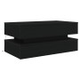 Mesa de centro con luces LED roble negro 90x50x40 cm en Mesas de centro | Comprar online en Foru.es