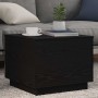 Mesa de centro con luces LED roble negro 50x50x40 cm en Mesas de centro | Comprar online en Foru.es