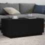 Mesa de centro con luces LED roble negro 90x50x40 cm en Mesas de centro | Comprar online en Foru.es