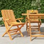 Sillas de jardín plegables 2 uds madera maciza teca 61x67x90 cm de vidaXL, Sillas de jardín - Ref: Foro24-362758, Precio: 156...