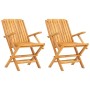 Sillas de jardín plegables 2 uds madera maciza teca 61x67x90 cm de vidaXL, Sillas de jardín - Ref: Foro24-362758, Precio: 156...
